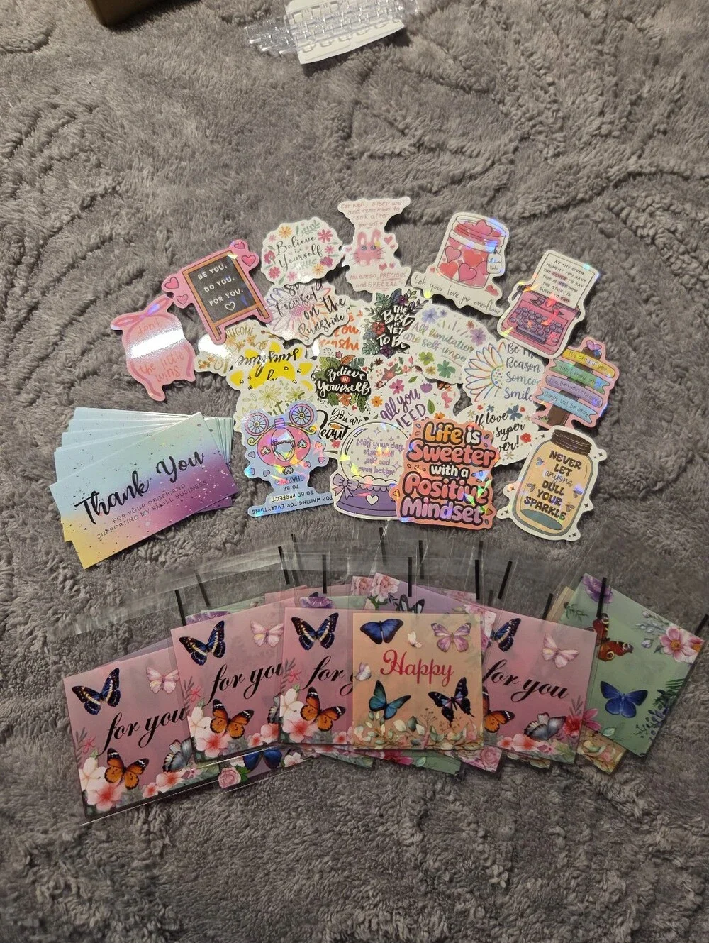 Thank You Resellers Bundle, Cards, Bags & Inspirational Stickers, New #1